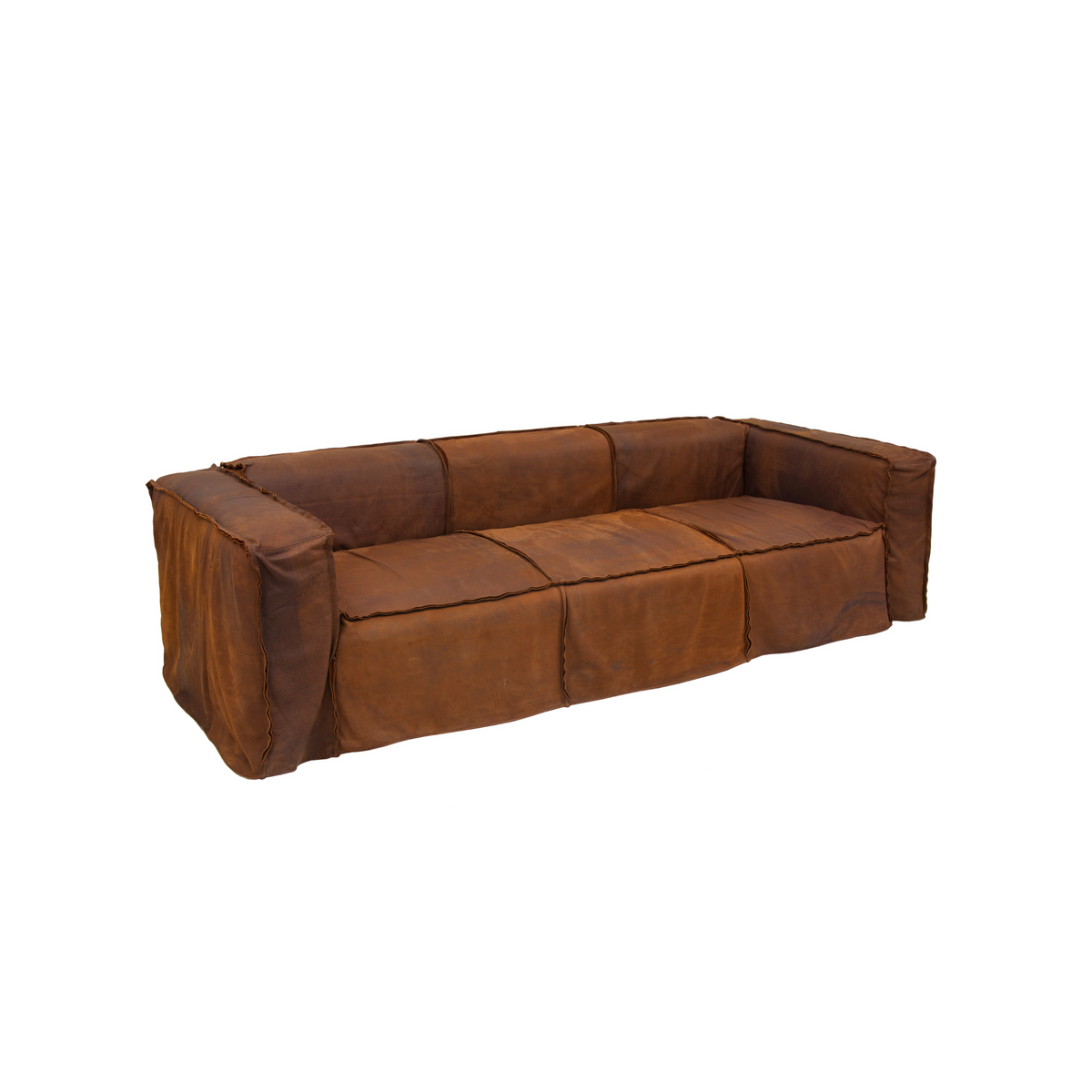New York Sofa – Channel the grungy vibe of New York apartments with this inspired design. Featuring a raw yet relaxed feel, the sofa showcases an unusual leather slip cover and reverse stitch for a distinctive look.  Tailor your experience with custom sizes and specs, ensuring a unique and personalized addition to your living space that captures the essence of urban style.