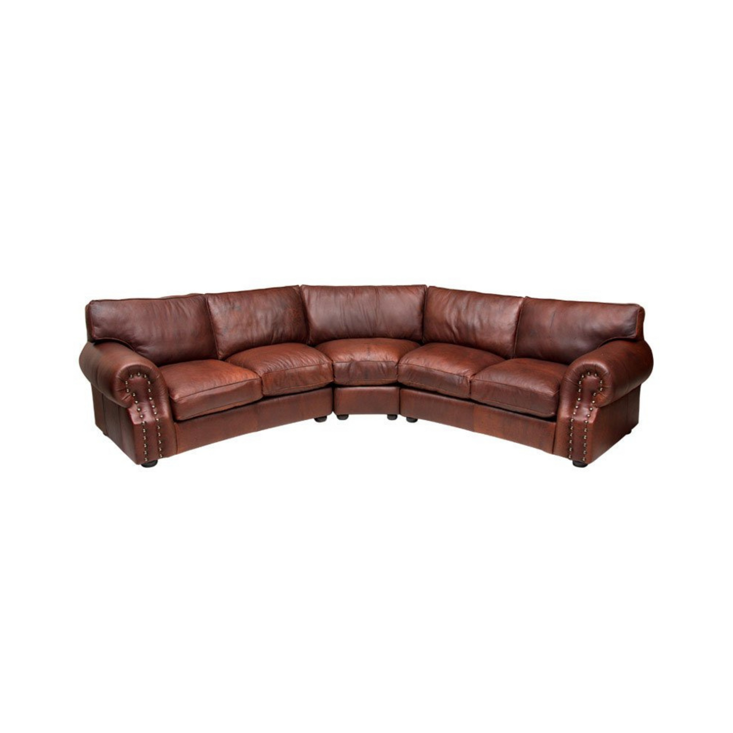 Tugela Sofa – Experience the epitome of luxury with the Tugela sofa. This curved design boasts exceptional comfort with its high back and soft cushions, creating a timeless masterpiece. Enhance the aesthetic with large individual studs.  Custom design this masterpiece to your size and specifications, ensuring a personalized and sophisticated addition to your living space.